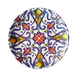 Assiette plate, Genova, D.20 x h.2,2 cm, mélamine pure 