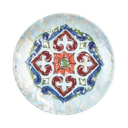 Assiette plate, Havana, D.20 x h.2,2 cm, mélamine pure 