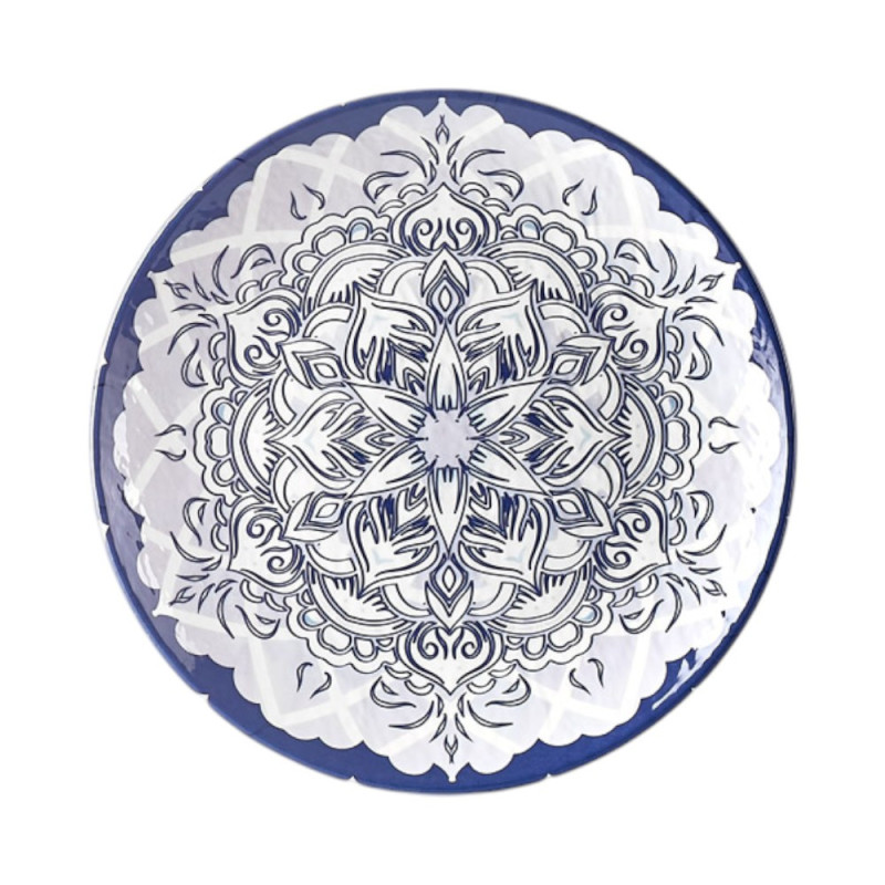 Assiette plate, Larissa, D.20 x h.2,2 cm, mélamine pure 