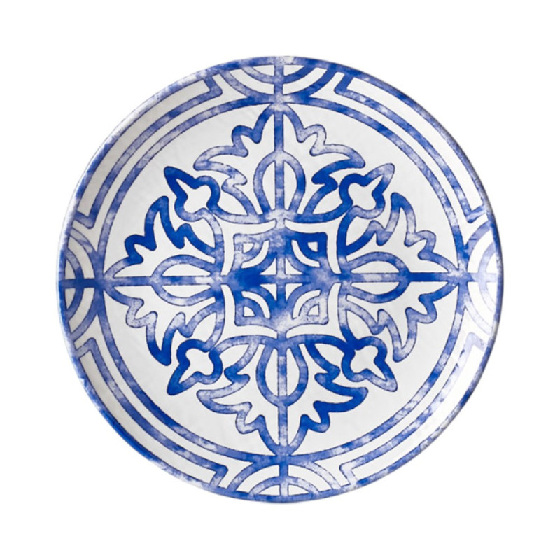 Assiette plate, Sevilla, D.20 x h.2,2 cm, mélamine pure 