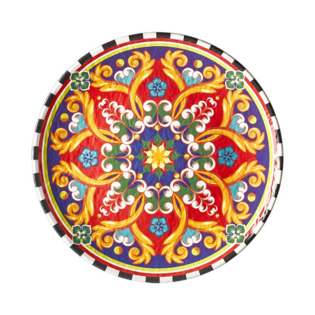 Assiette plate, Cordoba, D.30 x h.3 cm, mélamine pure 