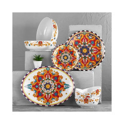 Assiette plate, Cordoba, D.30 x h.3 cm, mélamine pure 