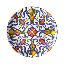 Assiette plate, Genova, D.30 x h.3 cm, mélamine pure 