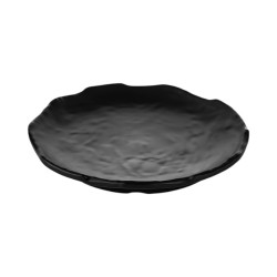 Assiette plate,Terra Black, mélamine pure Dimensions:D.16 x h.2,4 cm