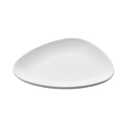 Assiette plate elliptique, Bermuda, mélamine pure Dimensions:L.20 x l.15,5 x h.2,2 cm