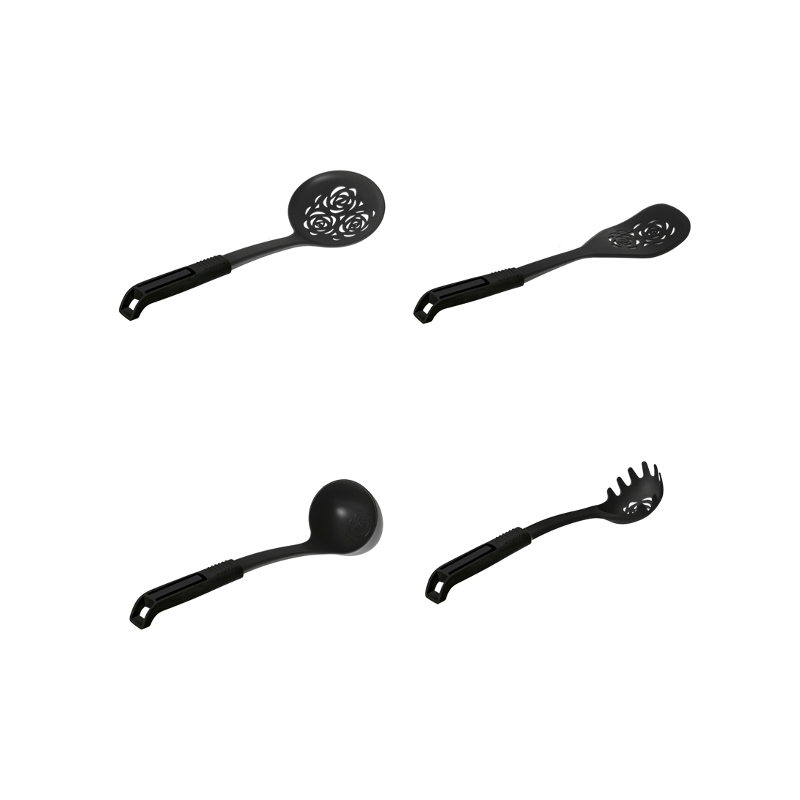 Lot de 4 ustensiles de cuisine coloris Noir