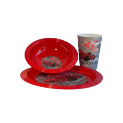 Set de 3 pièces petit déjeuner enfant (bol, verre, et assiette)