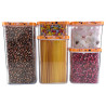 Lot de 5 boîtes de conservations alimentaires décor : Terrazzo